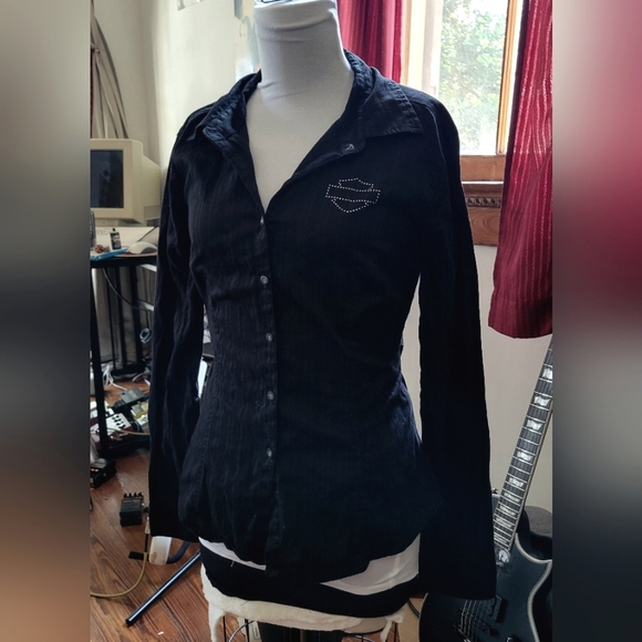 Vintage 2000s Harley Davidson Shirt size S - Picture 2 of 8